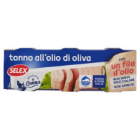 Selex Tonno Pescato a Canna Con Un Filo Di Olio Di Oliva 3x65 g