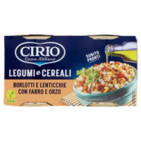 Cirio Legumi e Cereali Borlotti e Lenticchie Con Farro e Orzo 2 x 200 g