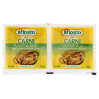 Ariosto Per Carni Mix Con Erbe Fresche e Sale Marino Per Carni Arrosto e Alla Griglia 2 x 10 g