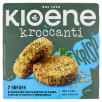 Kioene Kroccanti 2 Burger Di Zucchine Con Panatura Di Panko, Fiocchi Di Patate E Prezzemolo 180 G