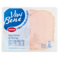Selex Vivi Bene Tacchino Al Forno a Basso Contenuto Di Grassi a Fette 120 g