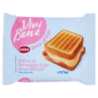 Selex Vivi Bene Fettine Di Formaggio Fuso Senza Lattosio 6 Fette 150 g
