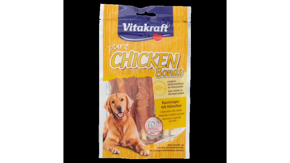 Vitakraft Pure Chicken Bonas Bastoncini Masticabili Con Pollo 80 g