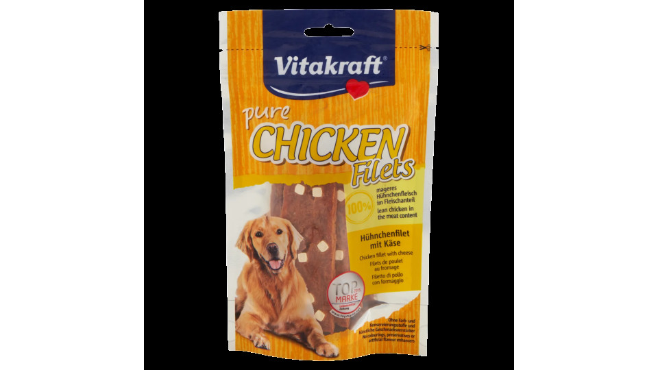 Vitakraft Pure Chicken Filets Filetto Di Pollo Con Formaggio 80 g