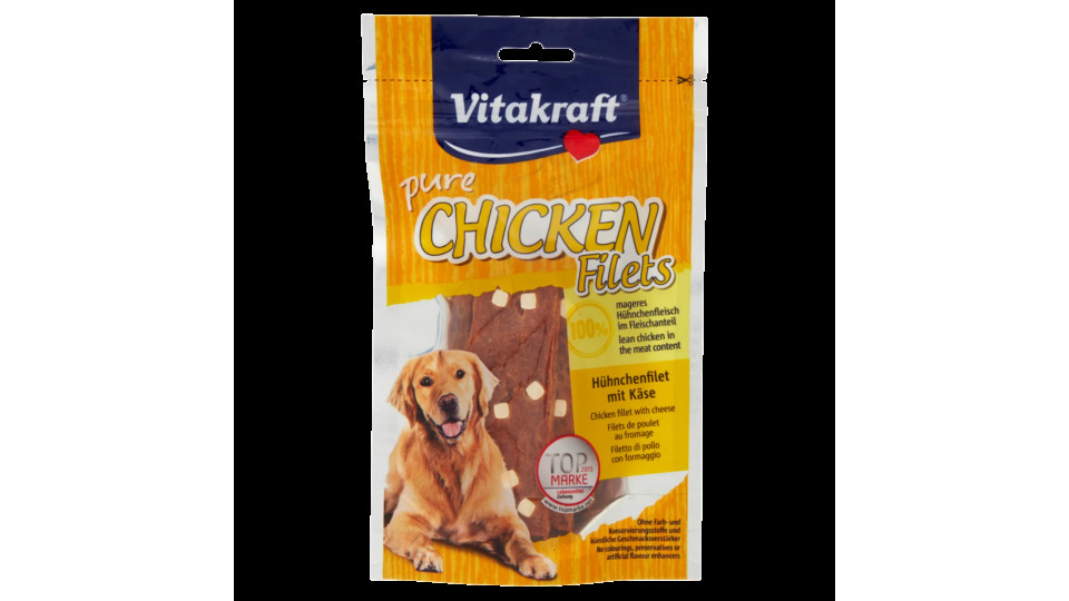 Vitakraft Pure Chicken Filets Filetto Di Pollo Con Formaggio 80 g