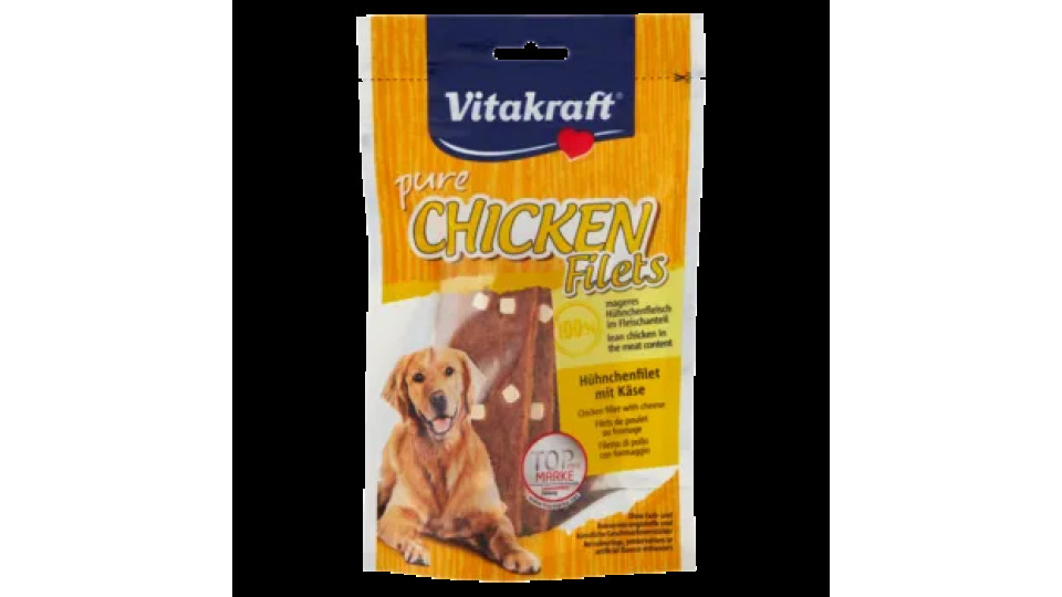 Vitakraft Pure Chicken Filets Filetto Di Pollo Con Formaggio 80 g