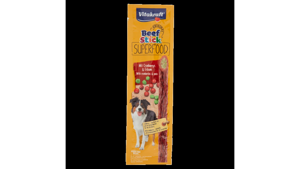 Vitakraft Beef Stick Original Superfood With Cranberries & Peas 1 Pezzo 25 g