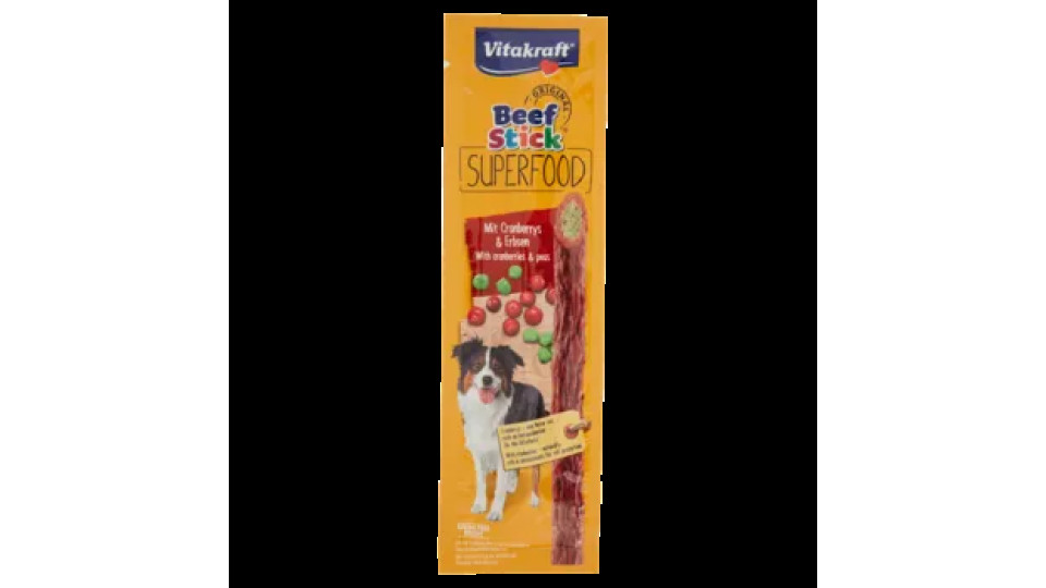 Vitakraft Beef Stick Original Superfood With Cranberries & Peas 1 Pezzo 25 g
