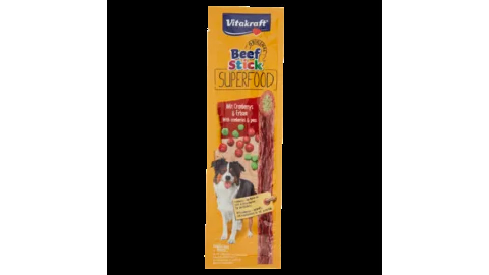 Vitakraft Beef Stick Original Superfood With Cranberries & Peas 1 Pezzo 25 g