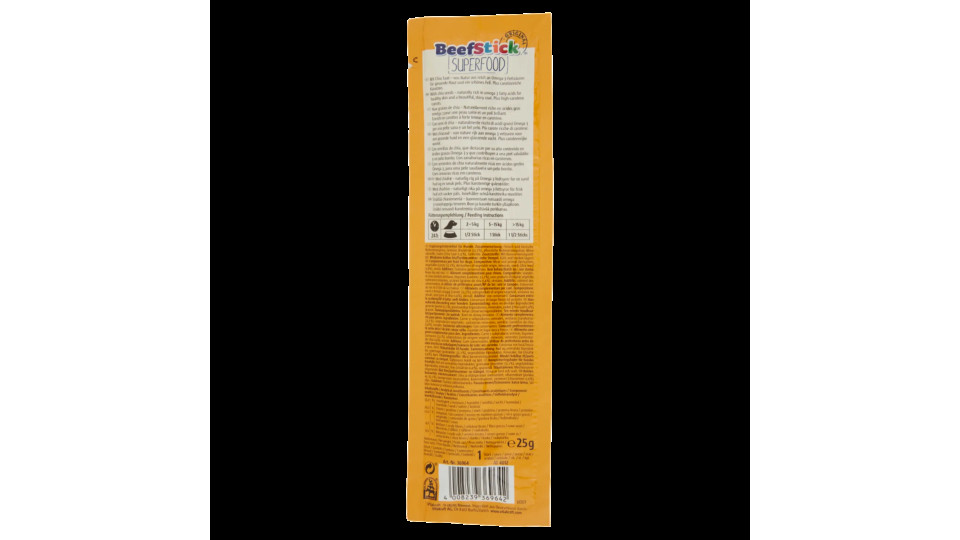 Vitakraft Beef Stick Original Superfood With Chia Seeds & Carrots 1 Pezzo 25 g