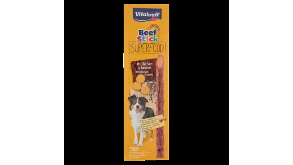 Vitakraft Beef Stick Original Superfood With Chia Seeds & Carrots 1 Pezzo 25 g