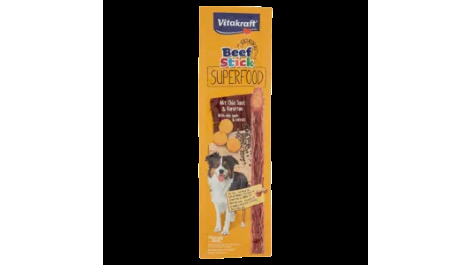 Vitakraft Beef Stick Original Superfood With Chia Seeds & Carrots 1 Pezzo 25 g