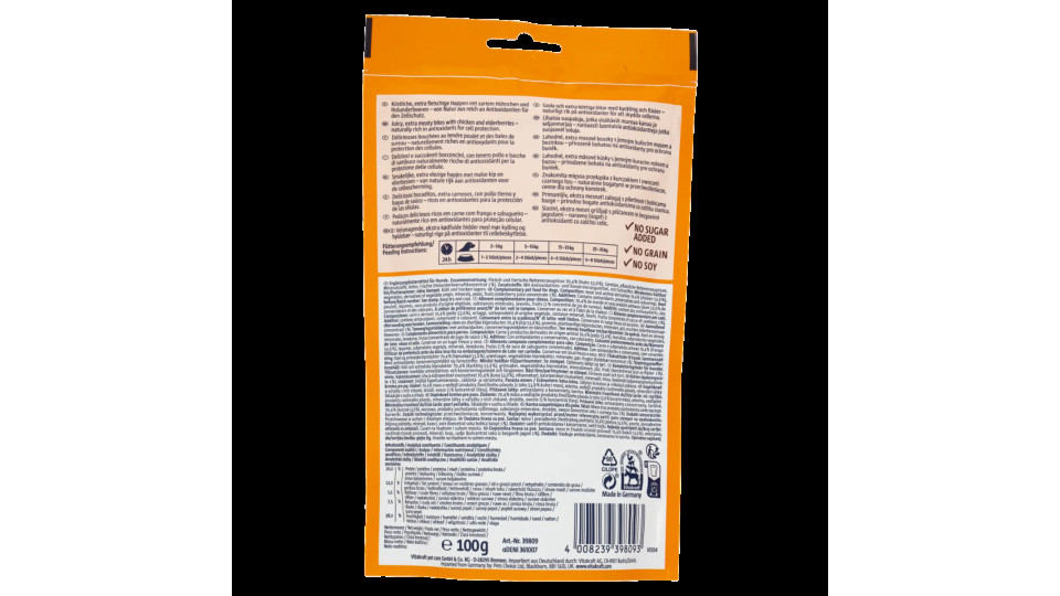 Vitakraft Treaties Bits Superfood + Chicken & Elderberry 100 g