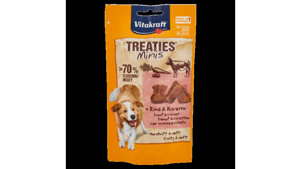 Vitakraft Treaties Minis Con Manzo & Carote 48 g