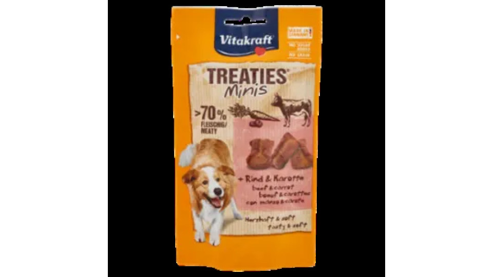 Vitakraft Treaties Minis Con Manzo & Carote 48 g