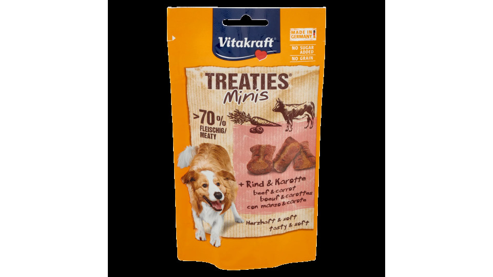 Vitakraft Treaties Minis Con Manzo & Carote 48 g