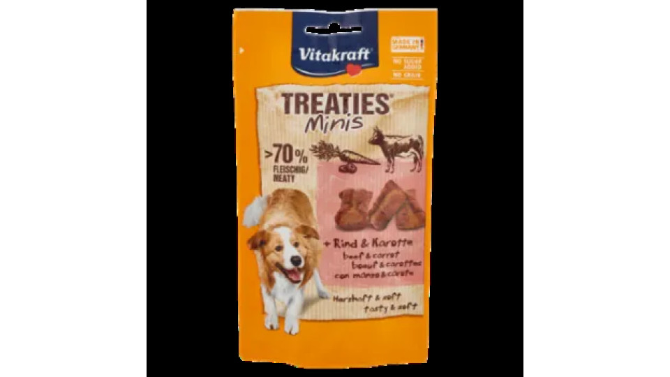 Vitakraft Treaties Minis Con Manzo & Carote 48 g