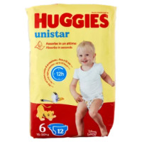 Huggies Unistar Pannolini 6 15-30 Kg 12 Pz