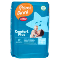 Selex Primi Anni Pannolini Per Bambini Dry Comfort Maxi 7-18 Kg 22 Pezzi