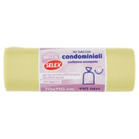 Selex Casa Bella Sacchi Condominiali Giallo Con Legaccio Cm 70X110 10 Pezzi