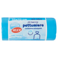 Selex Casa Bella Sacchi Pattumiera Maxi Antigoccia Azzurri Cm 55X70 20 Pezzi