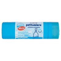 Selex Casa Bella Sacchi Pattumiera Blu Profumati Con Maniglie Cm 50X60 15 Pezzi
