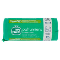My Sac Pattumiera Standard 52x68 Profumazione Mela Sacchi 15 Pz