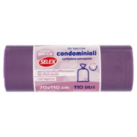 Selex Casa Bella Sacchi Condominiali Viola Cm 70X110 10 Pezzi
