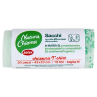 Selex Natura Chiama Ecosacchi Raccolta Differenziata Umido Maniglie Di Chiusura Cm 42X50 20 Pezzi