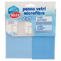 Selex Casa Bella Panno Vetri Microfibra 2 In 1 Cm 32x32