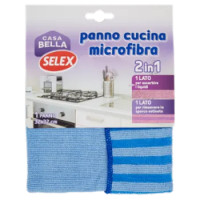 Selex Casa Bella Panno Cucina Microfibra 2 In 1 Cm 32X32