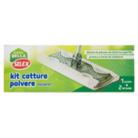 Selex Casa Bella Kit Catturapolvere 1 Scopa + 2 Panni