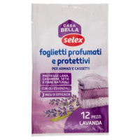 Selex Casa Bella Foglietti Profumati e Protettivi Lavanda 12 Pezzi
