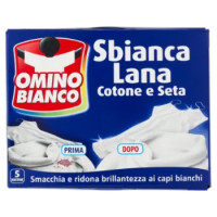 Omino Bianco Sbianca Lana Cotone e Seta 5 x 20 g