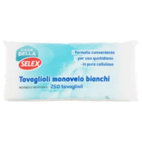 Selex Casa Bella Tovaglioli 1 Velo 33x33 Cm Bianchi 250 Pezzi
