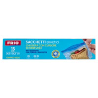 Frio Sacchetti Ermetici Chiusura Con Cursore Scorrevole Formato Medio 26,5 x 26,5 Cm 15 Pz