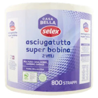 Selex Casa Bella Asciugatutto 2 Veli Bobina 800 Strappi