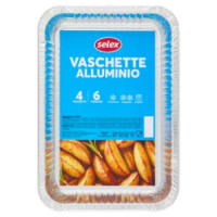 Selex Contenitore In Alluminio 31x21x4,5 Cm 4 Pezzi