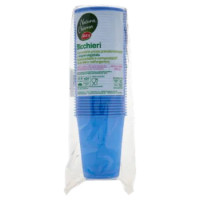 Selex Natura Chiama Bicchieri Biodegradabili e Compostabili Ecologici Azzurri 200cc 40 Pezzi