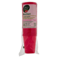 Selex Natura Chiama Bicchieri Biodegradabili e Compostabili Ecologici Rossi 200 Cc 40 Pezzi