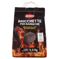 Selex Bricchette Di Carbone Vegetale 2,5 Kg
