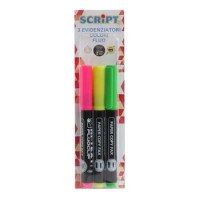 Blister Evidenziatori Fluo 3pezzi Assortiti