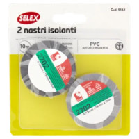 Selex Nastro Isolante 15 Mm x 10 m Nero e Grigio