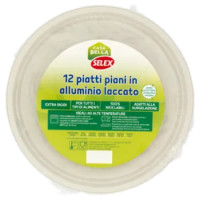 Selex Casa Bella Piatti Piani In Alluminio Laccato 12 Pezzi