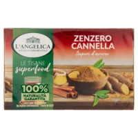 L'Angelica Le Tisane Superfood Zenzero Cannella Sapori D'inverno 20 Filtri 44 g