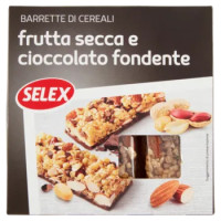 Selex Barrette Di Cereali Con Frutta Secca e Cioccolato Fondente 3x33 g