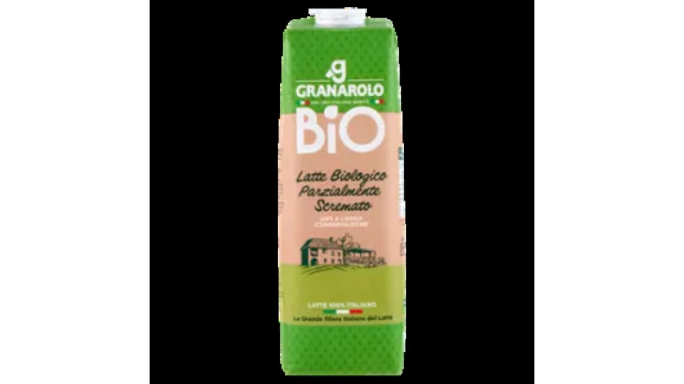 Granarolo Bio Latte Biologico Parzialmente Scremato UHT a Lunga Conservazione 1 L