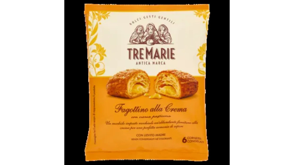 Tre Marie Fagottino Alla Crema Con Crema Pasticcera 6 x 73 g