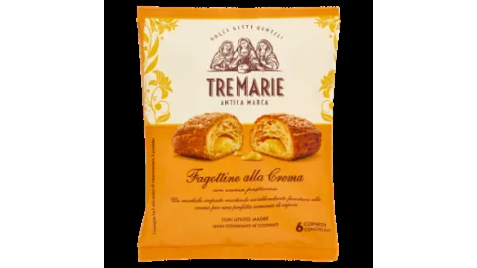 Tre Marie Fagottino Alla Crema Con Crema Pasticcera 6 x 73 g