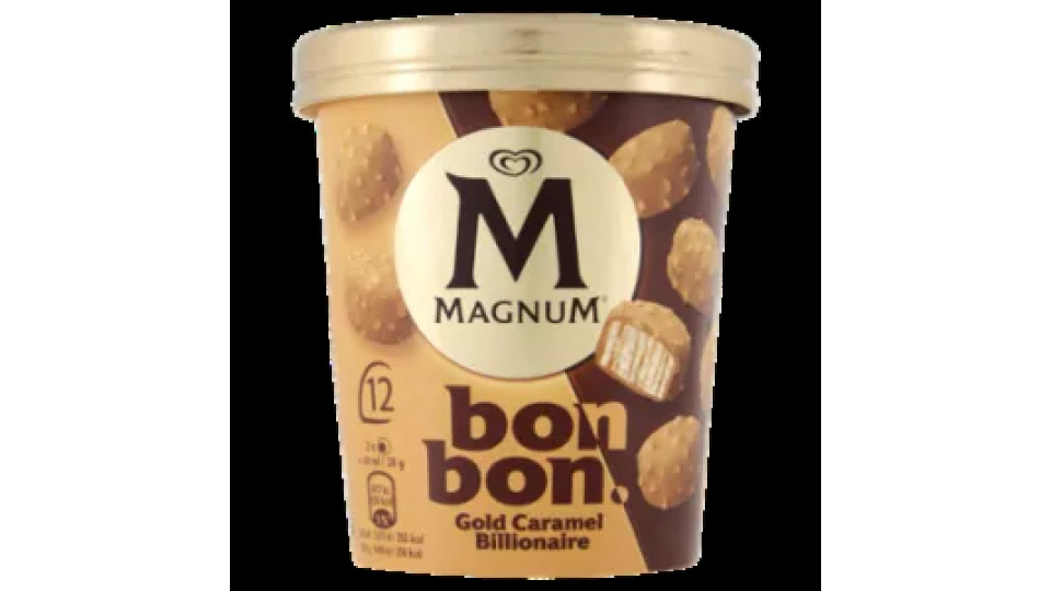 Magnum Bon Bon Gold Caramel Billionaire 12 Gelati 168 g